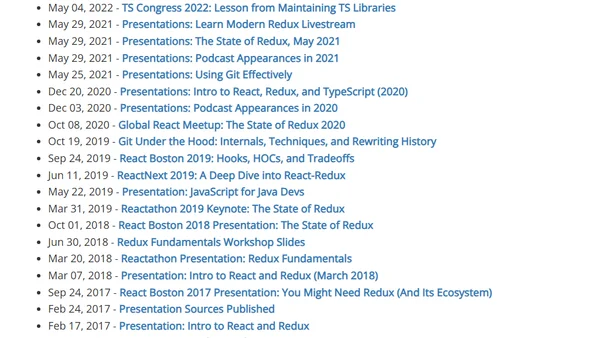 Presentations: The State of React and the Community in 2025