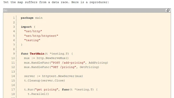 A million ways to die from a data race in Go