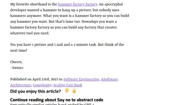 Say no to abstract code