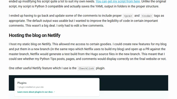 Migrating from Wordpress.com to Hugo With Comments