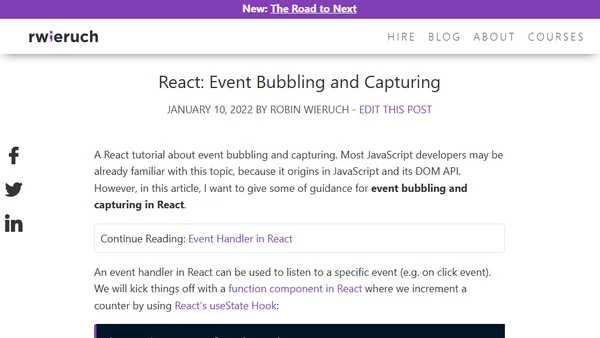 React: Event Bubbling and Capturing