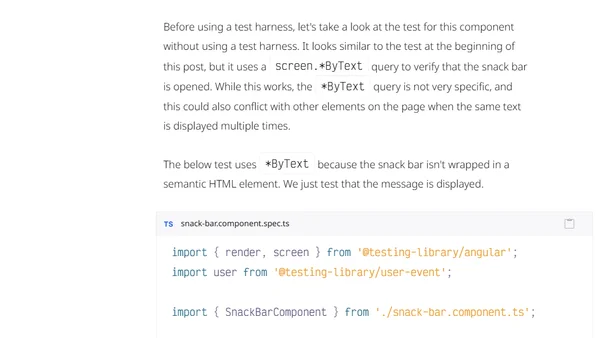 Using Angular Testing Library with Test Harnesses