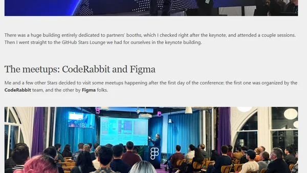 Stars gathering at GitHub Universe 2024