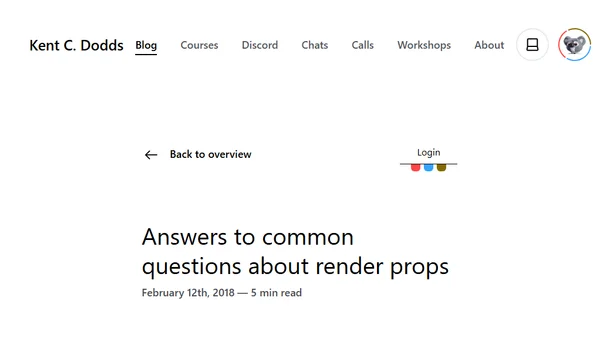 Answers to common questions about render props