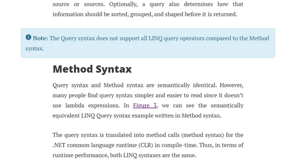 Understanding the .NET Language Integrated Query (LINQ)