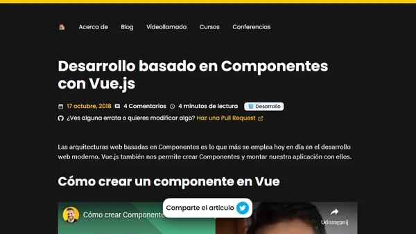 Desarrollo basado en Componentes con Vue.js