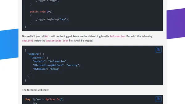 Controlling the log level of your application