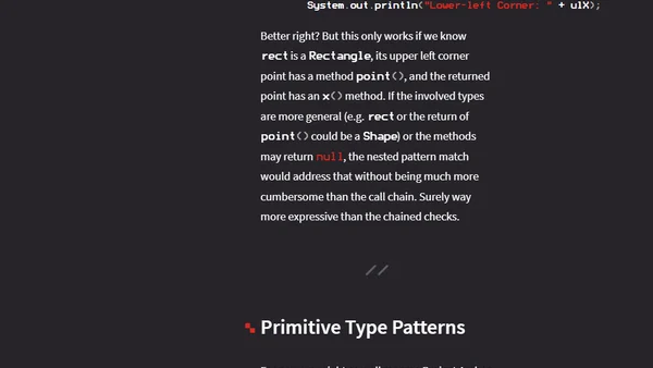 Patterns, switch, and Valhalla's Primitive Classes - JDK News #2