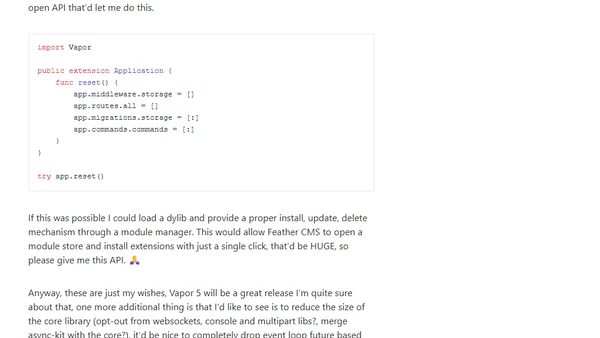 The future of server side Swift