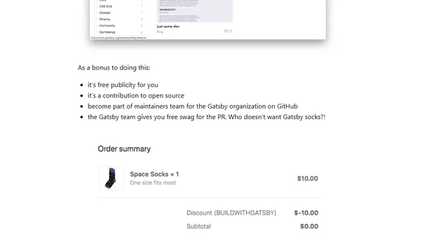 Showcase your Gatsby Site