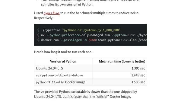 Should you use uv's managed Python in production?