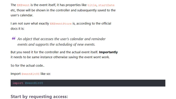 How to use EKEventEditViewController in Swift to let user save event to iOS calendar