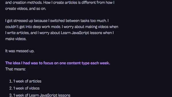 Becoming more productive while working less