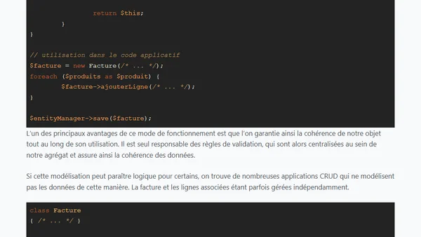La notion d'agrégat en DDD