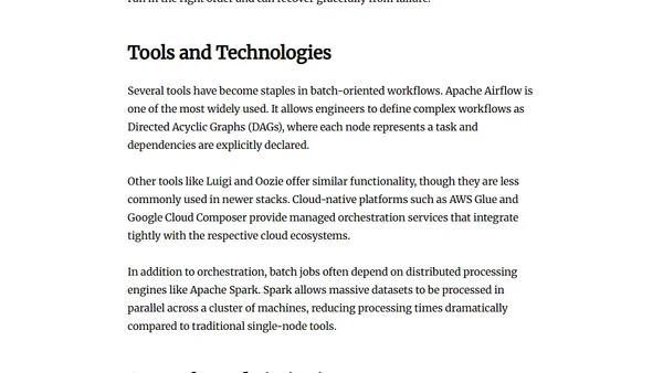 Introduction to Data Engineering Concepts | Batch Processing Fundamentals