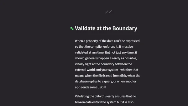 Make Illegal States Unrepresentable - Data-Oriented Programming v1.1