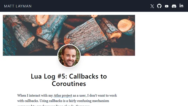 Lua Log #5: Callbacks to Coroutines