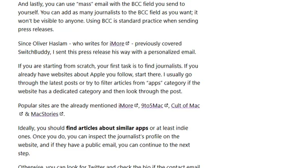 Press Releases: Step-by-step guide