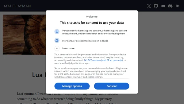 Lua Log #1: Event Loop Adventures