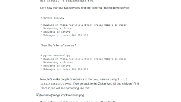 Introducing distributed tracing in your Python application via Zipkin