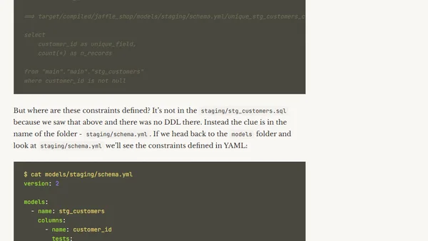 Data Engineering in 2022: Exploring dbt with DuckDB