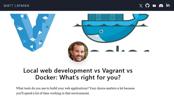 Local web development vs Vagrant vs Docker: What’s right for you?