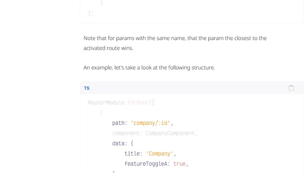 TIL params inheritance strategy to always have access to parent route info