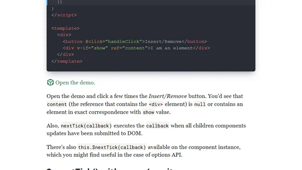How to Use nextTick() in Vue