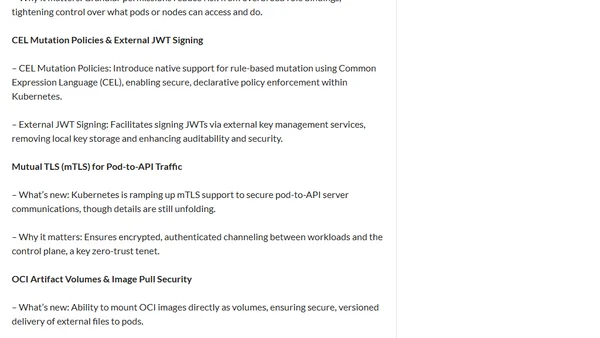 Kubernetes 1.34: What’s New in Security