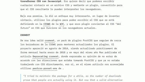 Yo prefiero PostCSS