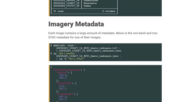 Planet Labs' Hyperspectral Imagery