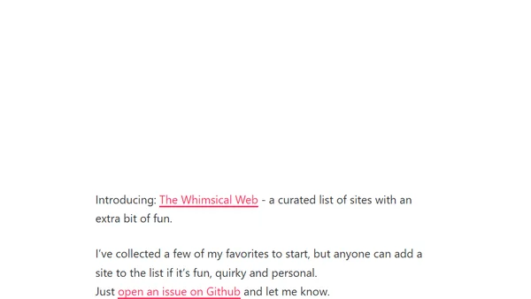 Whimsical Website Club
