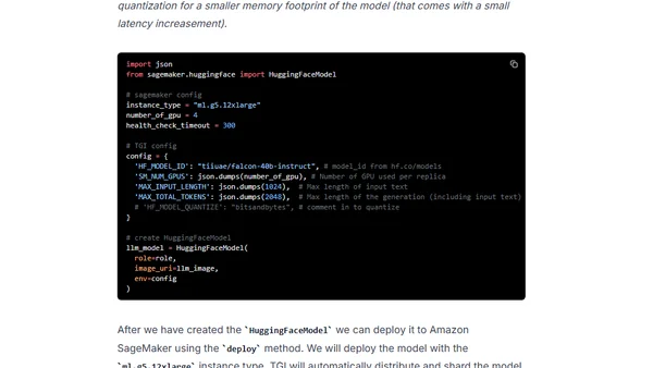 Deploy Falcon 7B and 40B on Amazon SageMaker