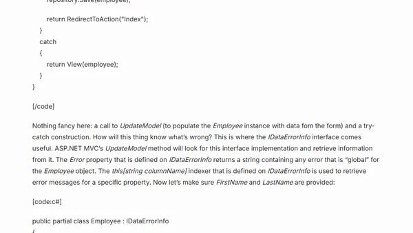 Form validation with ASP.NET MVC release candidate