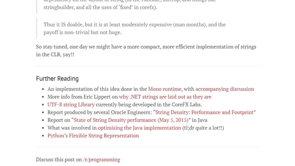Compact strings in the CLR