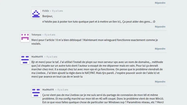 WireGuard : Configuration d'un VPN / NAT simple