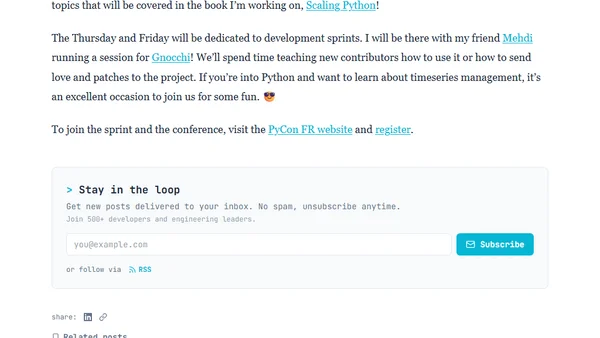 Attending PyCon FR 2017