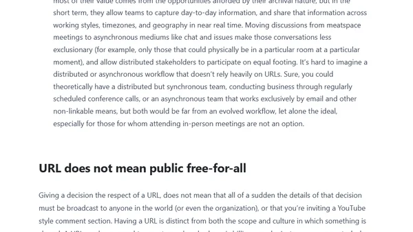 Why everything should have a URL