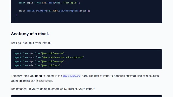 AWS Made Simple: AWS Cloud Development Kit basics
