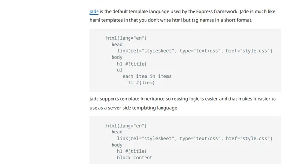 Javascript Templating Languages