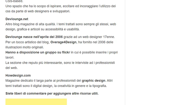 Queste Sono Altre 5 Allettanti Risorse su Web & Graphic Design (terza parte)