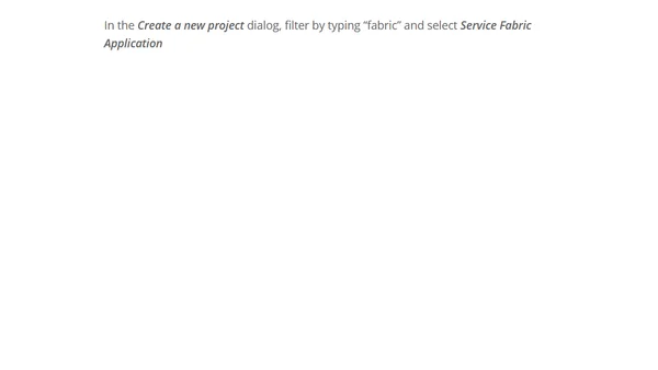 Getting Started with Azure Service Fabric