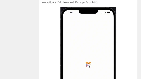 My Realistic Physics Contribution to ConfettiSwiftUI | The Swift Dev Blog