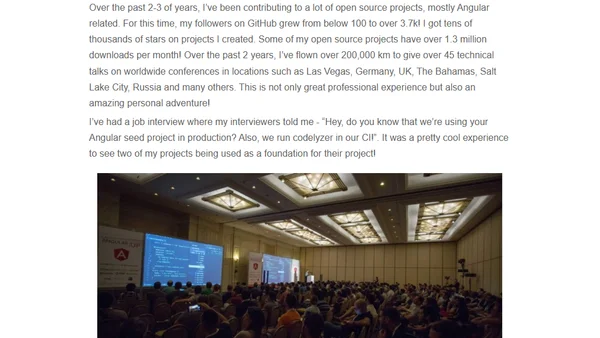 Follow Your Dream Career with Open Source. Personal Story.