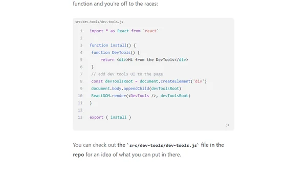 Make your own DevTools