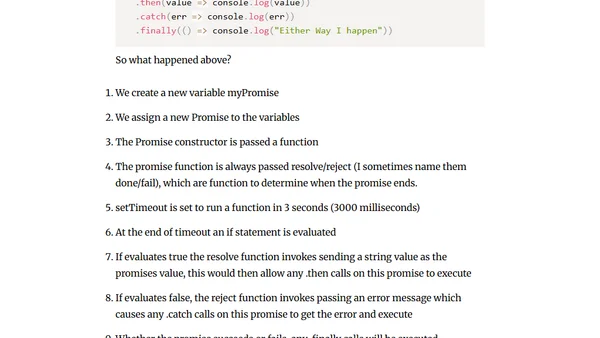 Writing Javascript Promises
