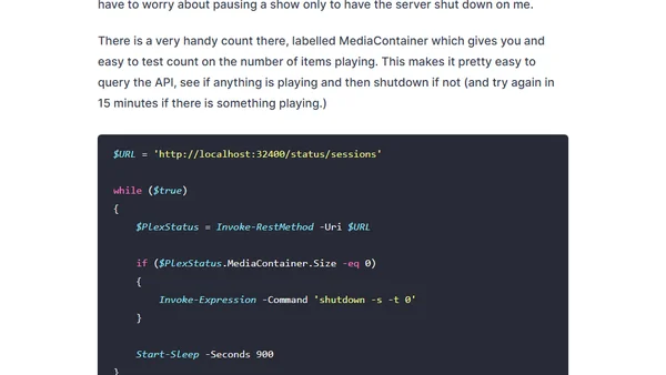 Automatically Shutting Down My Home Server, so I Don't Have To