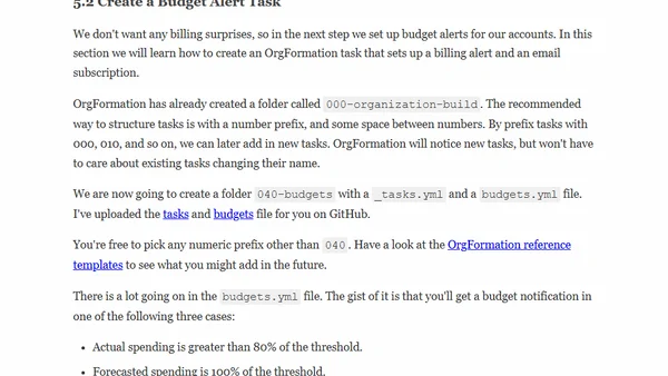 How to get started with OrgFormation