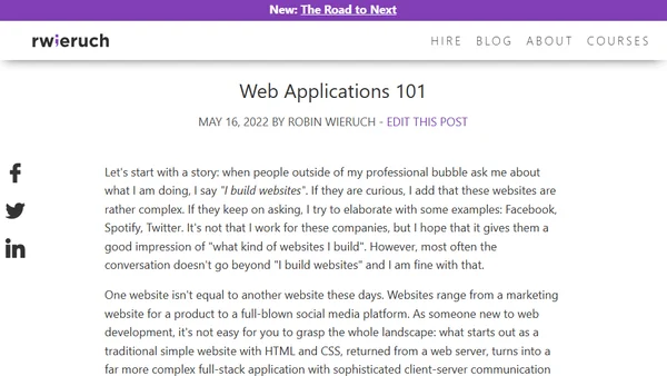Web Applications 101