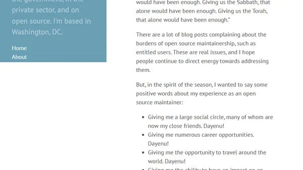 Dayenu for Open Source